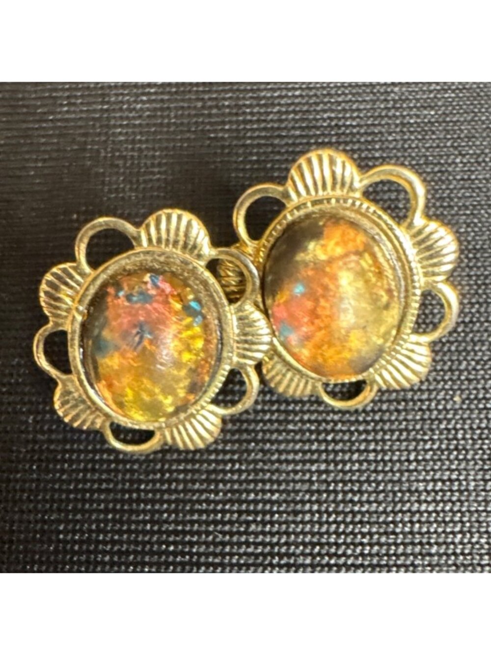 Vintage Dangle Earring Lot of 5 Studs & Dangling Gemstones Costume Earrings - Picture 6 of 16
